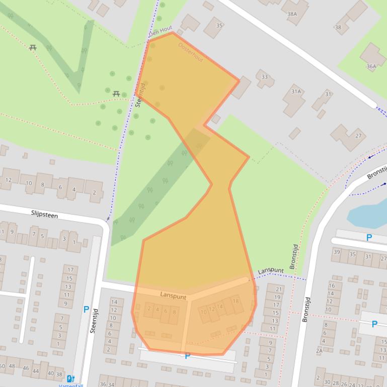 Kaart van postcodegebied 4906LB.