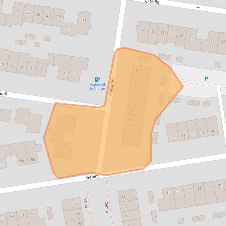 Kaart van postcodegebied 4906LE.