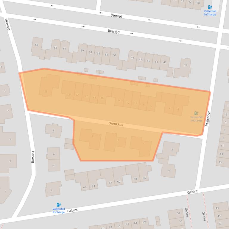 Kaart van postcodegebied 4906LG.