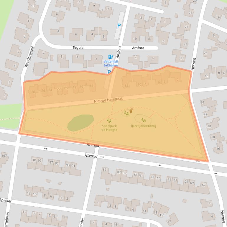 Kaart van postcodegebied 4906LM.