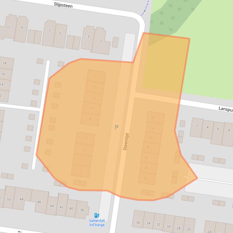 Kaart van postcodegebied 4906LN.