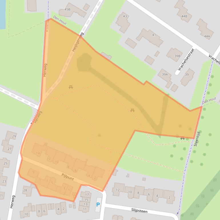 Kaart van postcodegebied 4906MA.