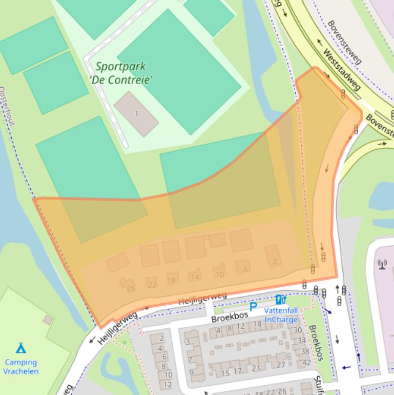 Kaart van postcodegebied 4906MJ.