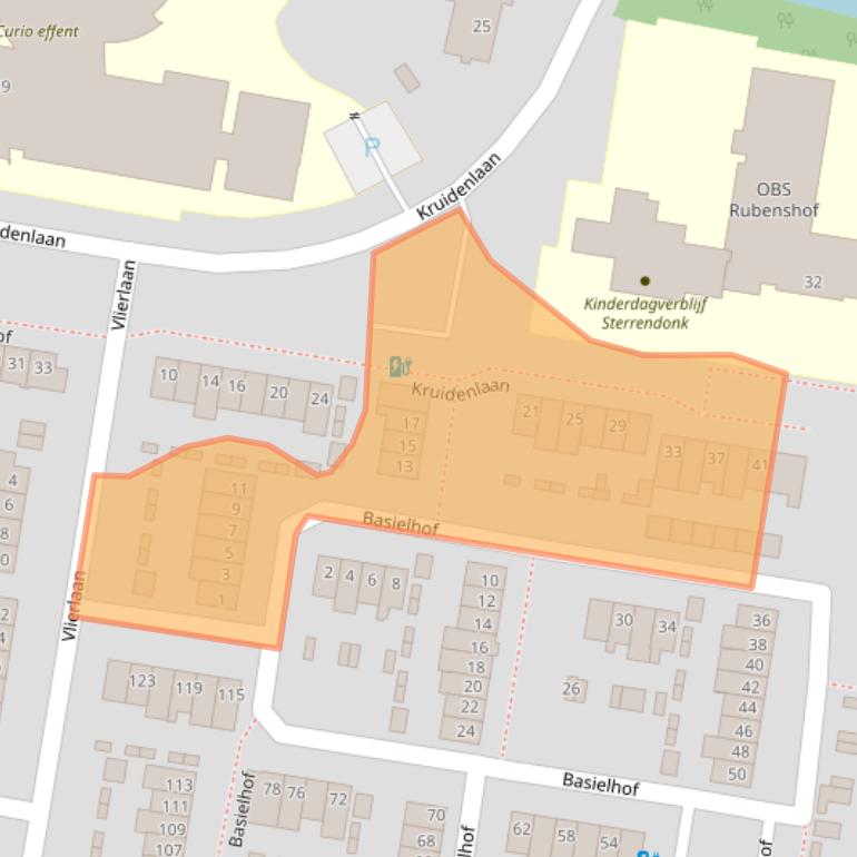 Kaart van postcodegebied 4907AG.