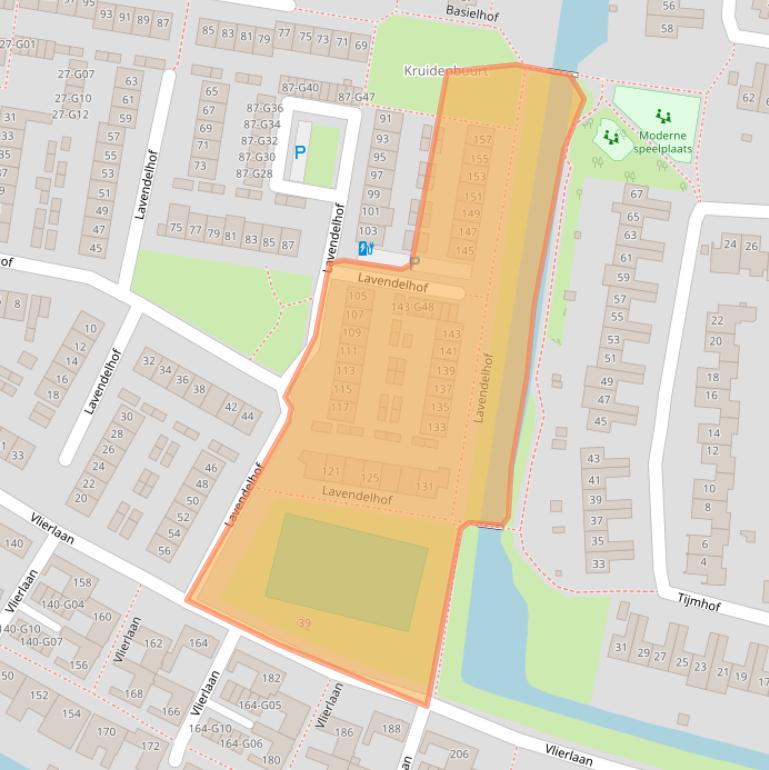 Kaart van postcodegebied 4907AT.