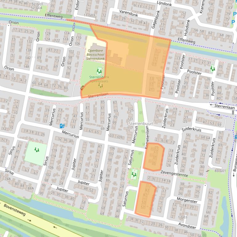 Kaart van postcodegebied 4907CC.