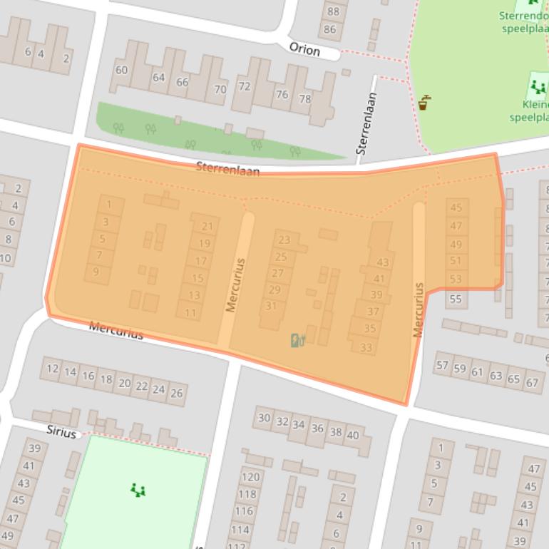 Kaart van postcodegebied 4907CD.