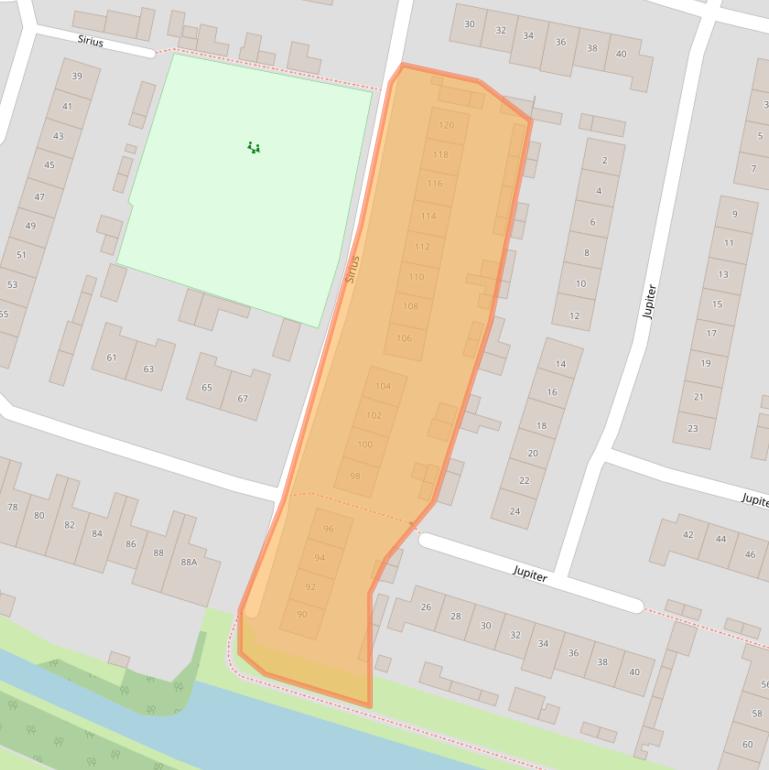 Kaart van postcodegebied 4907CM.