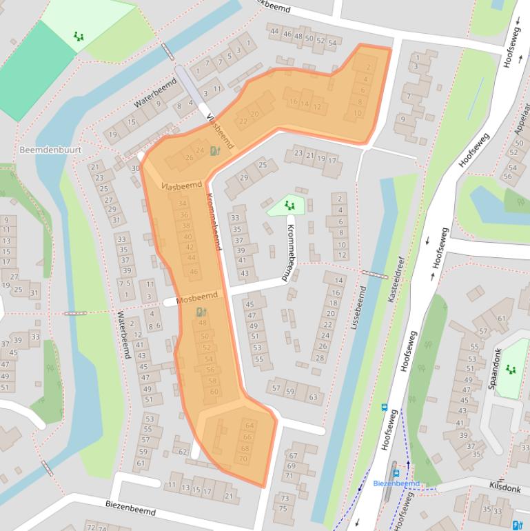 Kaart van postcodegebied 4907DT.