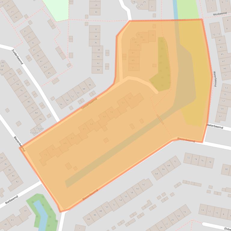 Kaart van postcodegebied 4907EJ.