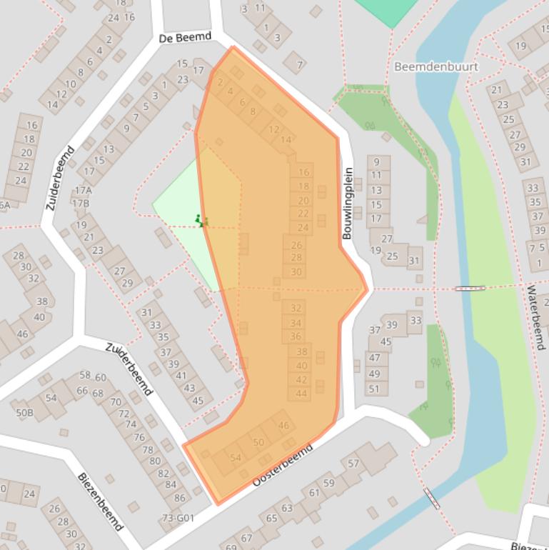 Kaart van postcodegebied 4907EK.