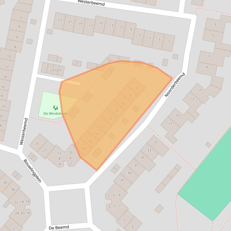 Kaart van postcodegebied 4907EV.