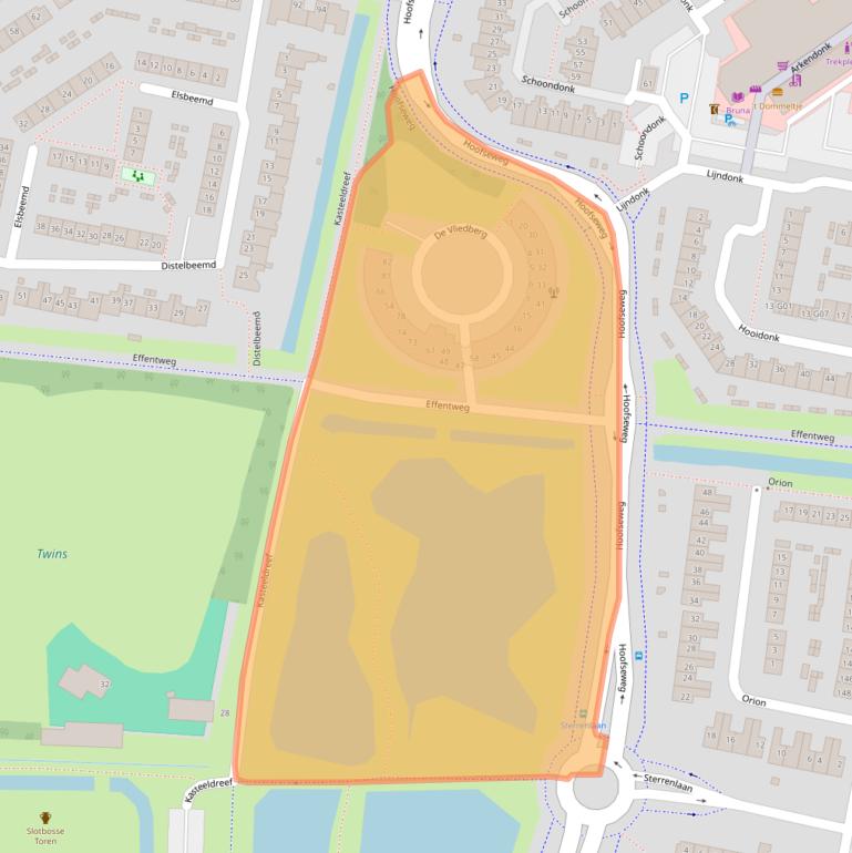 Kaart van postcodegebied 4907EX.