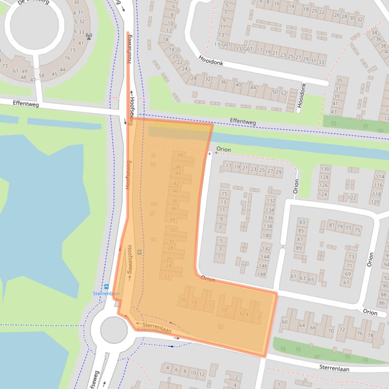 Kaart van postcodegebied 4907GC.