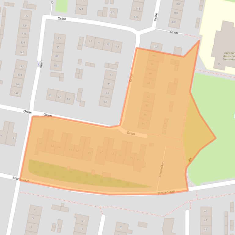 Kaart van postcodegebied 4907GD.