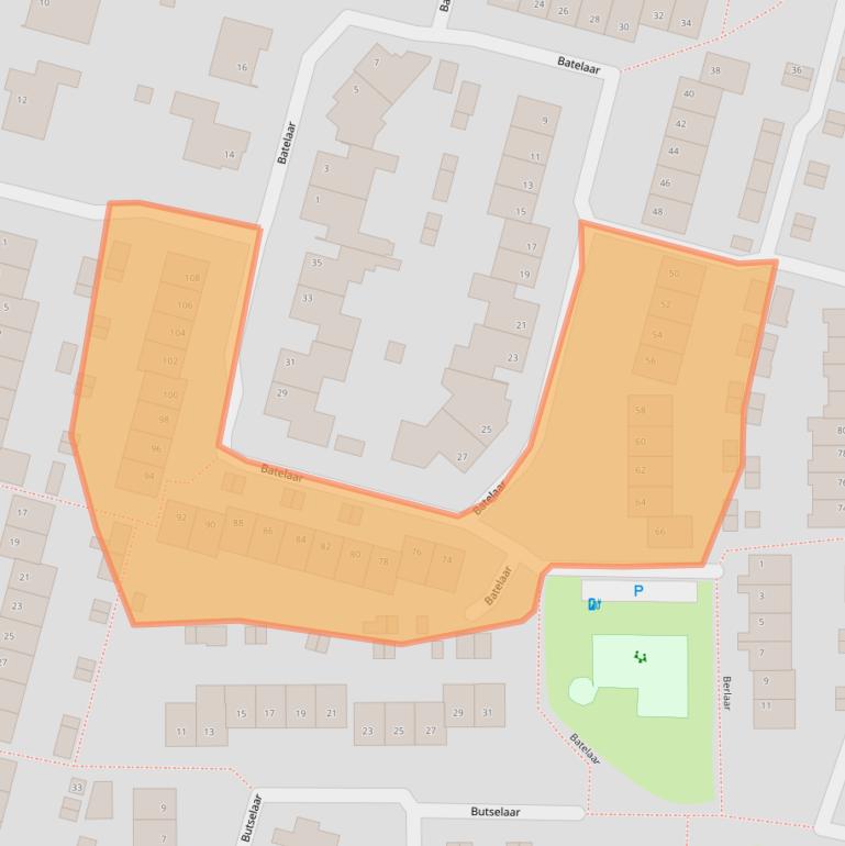 Kaart van postcodegebied 4907KK.