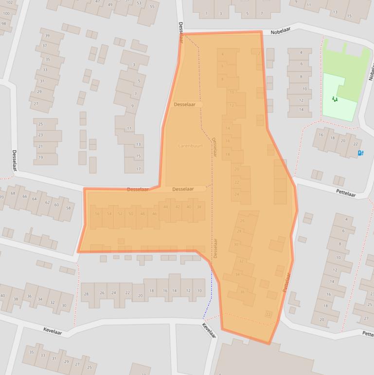 Kaart van postcodegebied 4907KS.