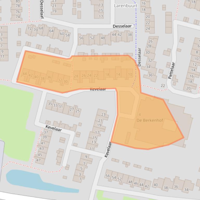 Kaart van postcodegebied 4907KW.
