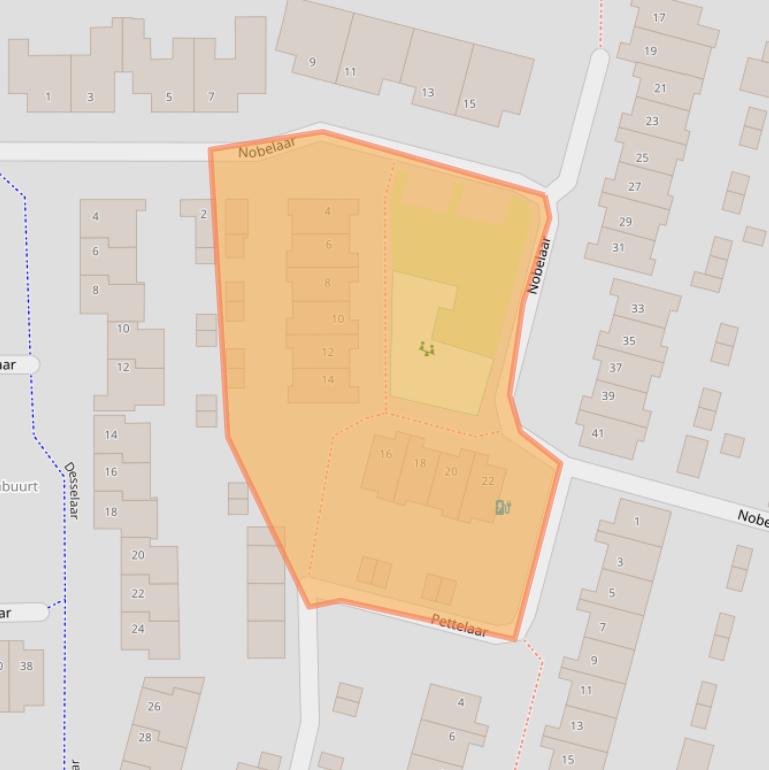 Kaart van postcodegebied 4907LB.