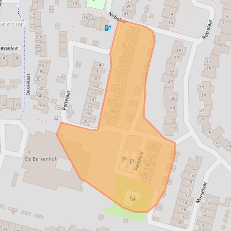 Kaart van postcodegebied 4907LC.