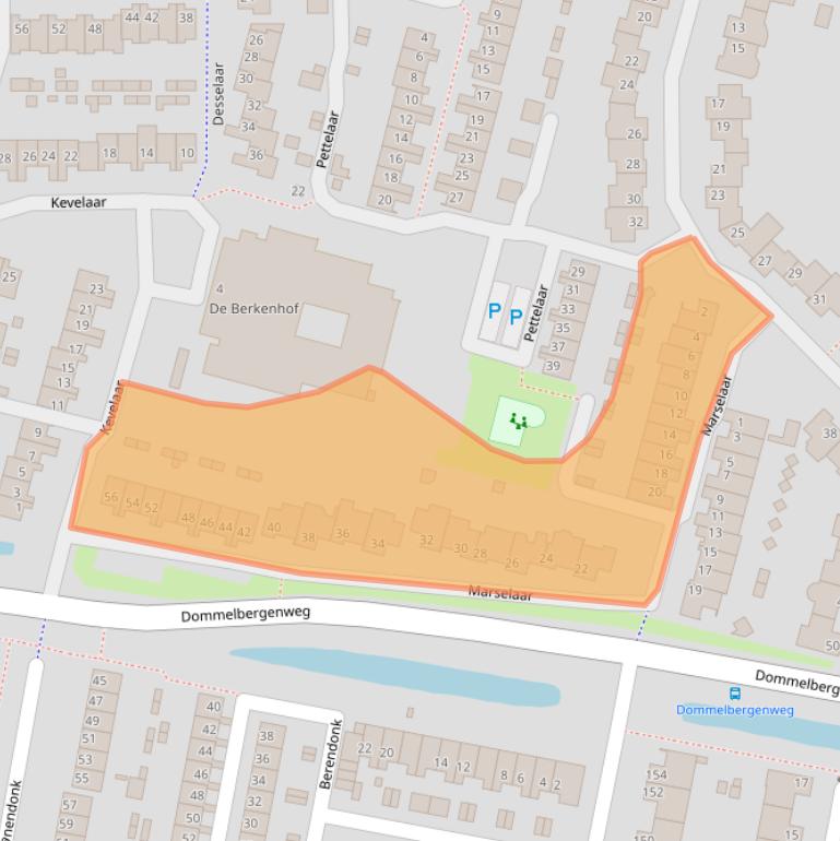 Kaart van postcodegebied 4907LG.