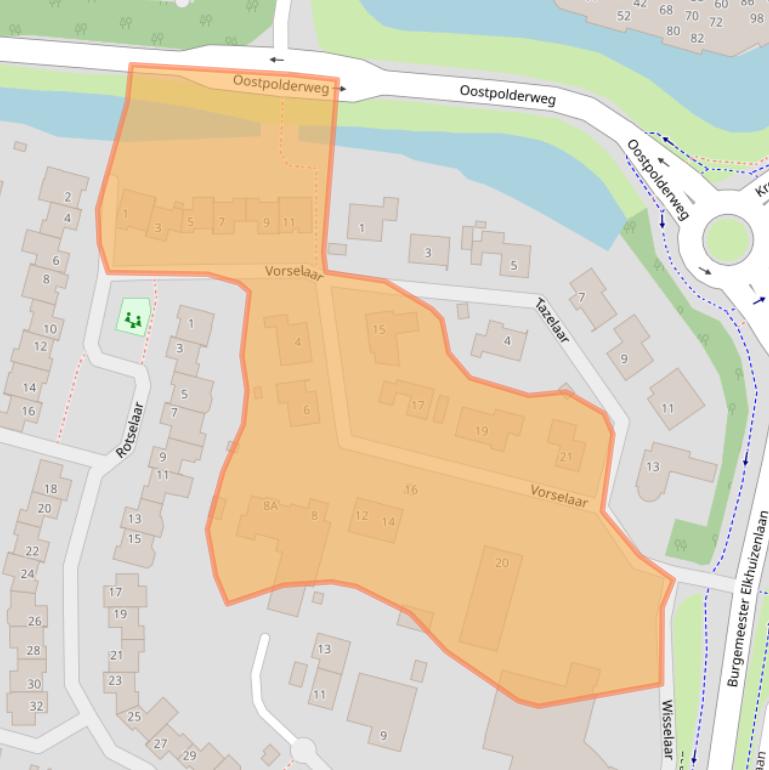 Kaart van postcodegebied 4907LK.