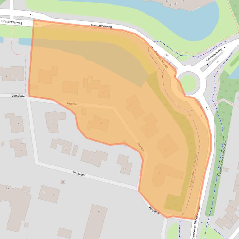 Kaart van postcodegebied 4907LL.