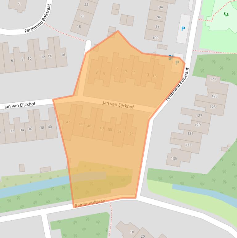 Kaart van postcodegebied 4907MA.