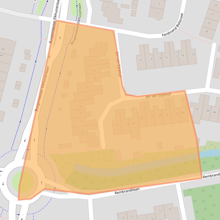 Kaart van postcodegebied 4907MB.