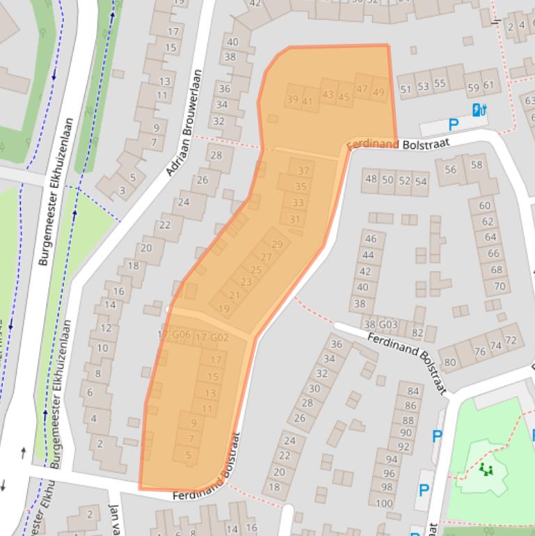 Kaart van postcodegebied 4907MC.