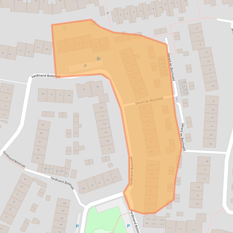 Kaart van postcodegebied 4907MD.