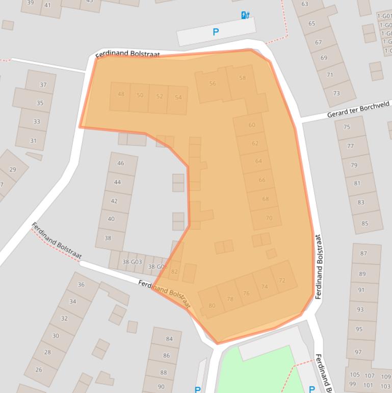 Kaart van postcodegebied 4907MG.
