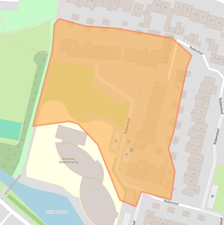 Kaart van postcodegebied 4907MT.