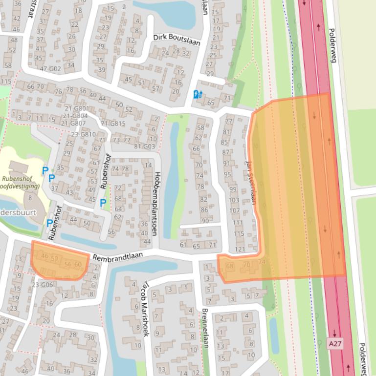 Kaart van postcodegebied 4907NP.