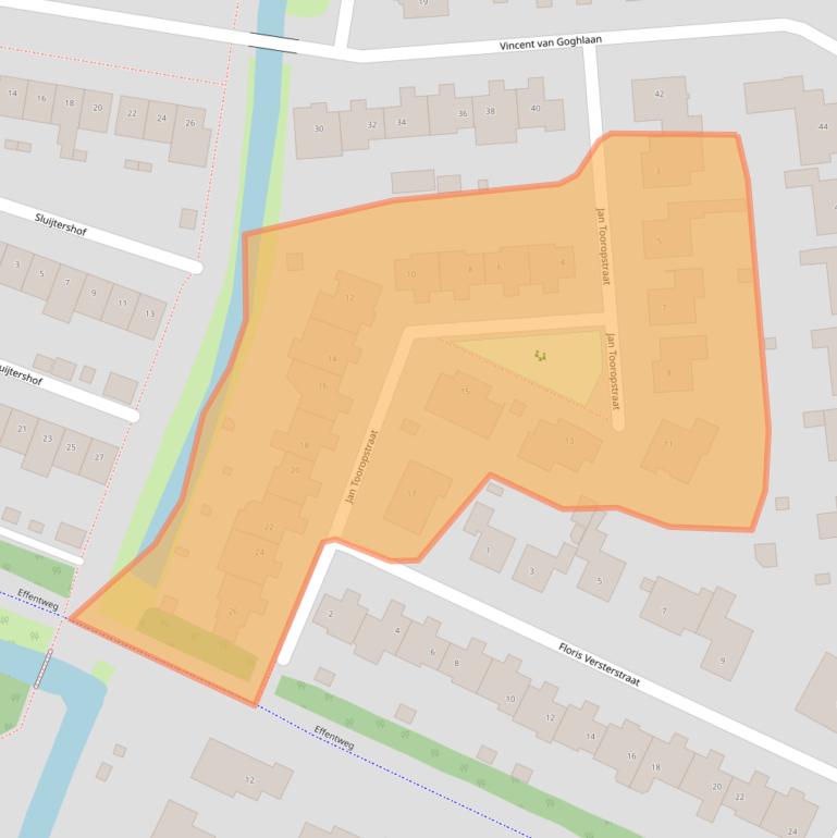 Kaart van postcodegebied 4907PB.