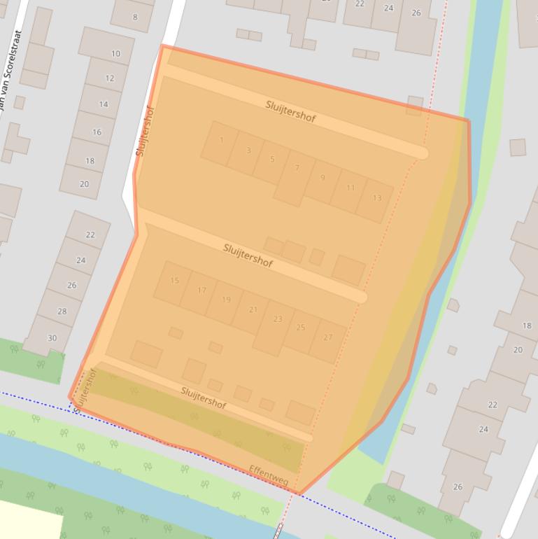 Kaart van postcodegebied 4907PC.