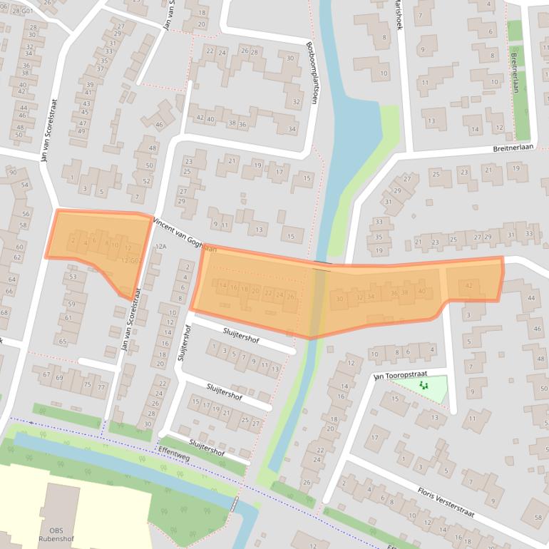 Kaart van postcodegebied 4907PG.