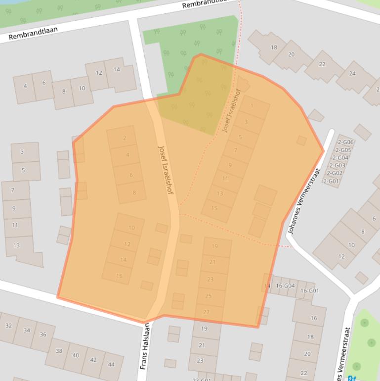 Kaart van postcodegebied 4907PT.