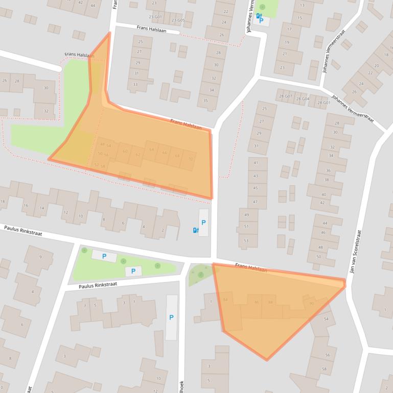 Kaart van postcodegebied 4907PZ.