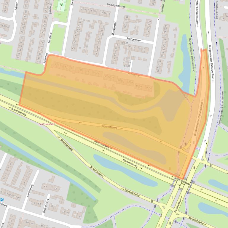 Kaart van postcodegebied 4907VA.