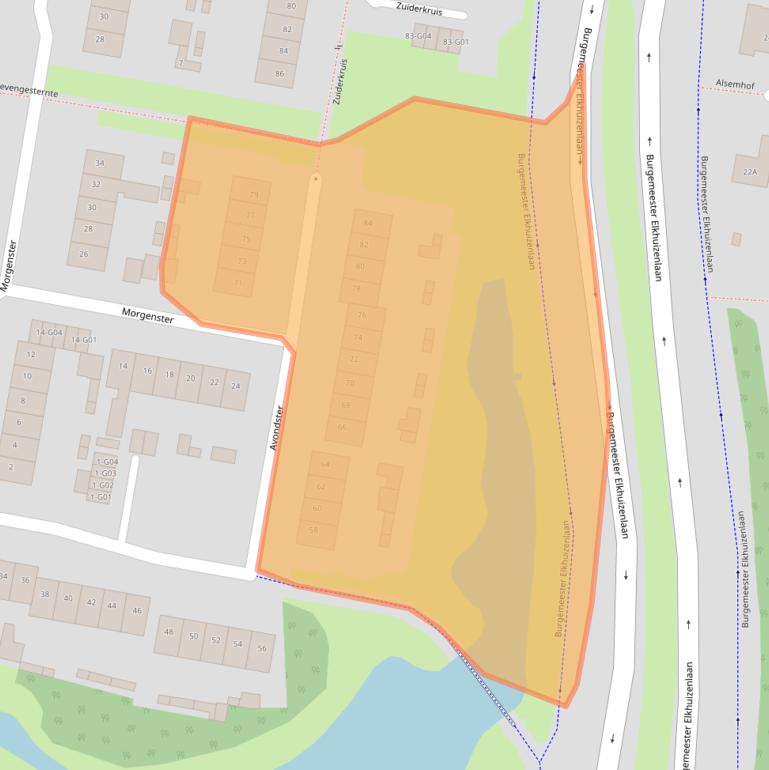 Kaart van postcodegebied 4907VB.