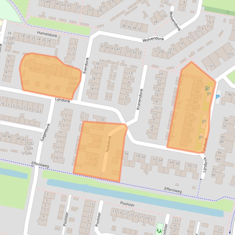 Kaart van postcodegebied 4907XB.