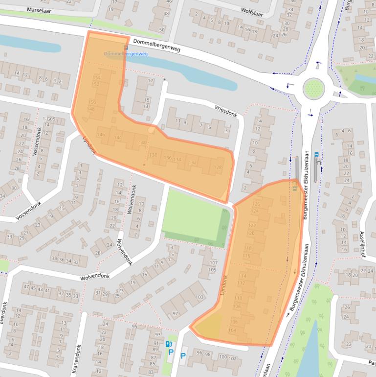 Kaart van postcodegebied 4907XG.