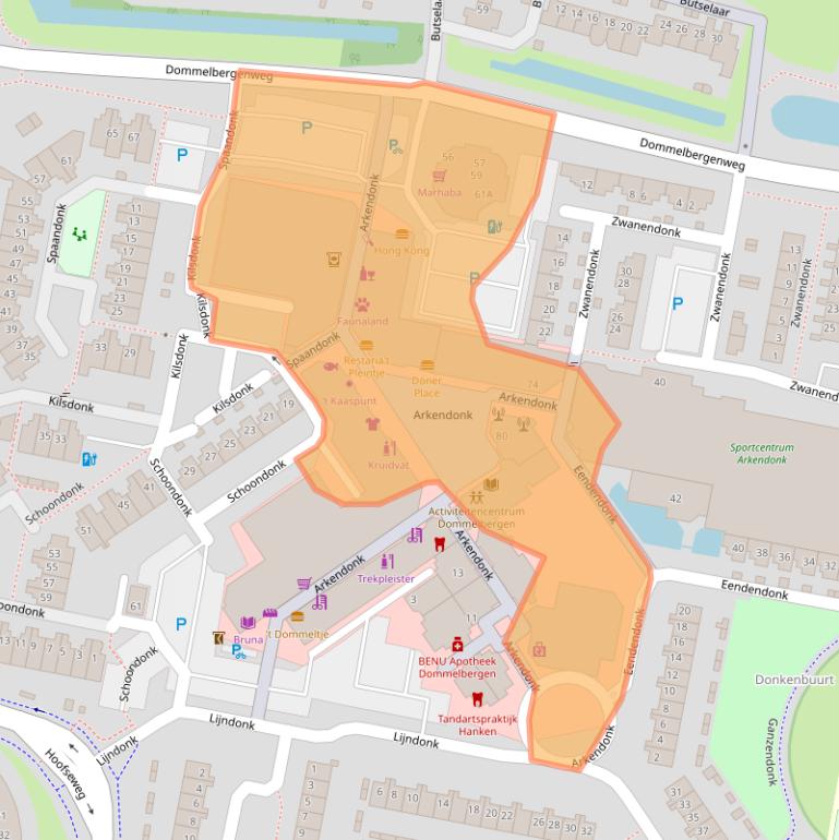 Kaart van postcodegebied 4907XP.