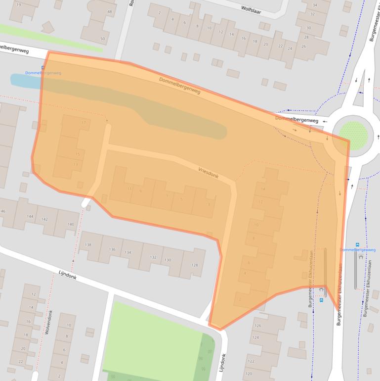 Kaart van postcodegebied 4907XR.