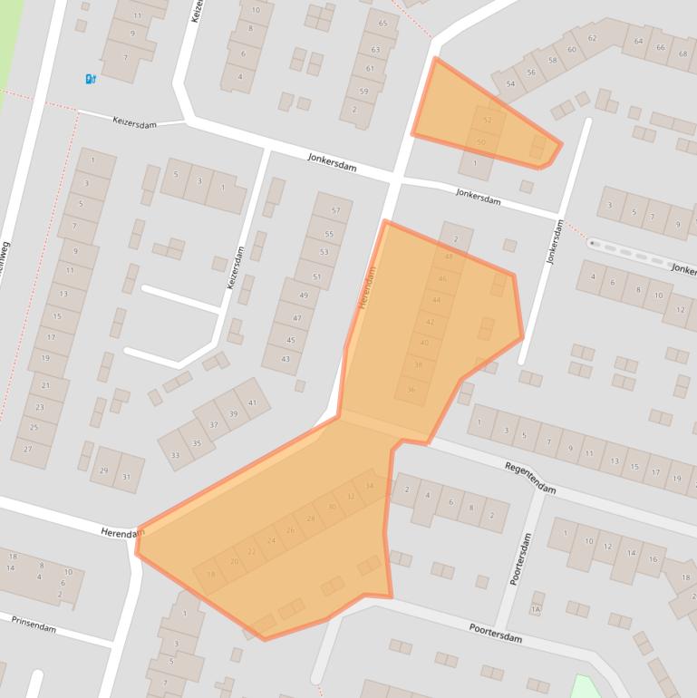 Kaart van postcodegebied 4908AK.