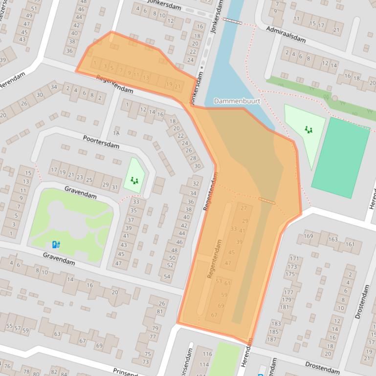 Kaart van postcodegebied 4908AT.