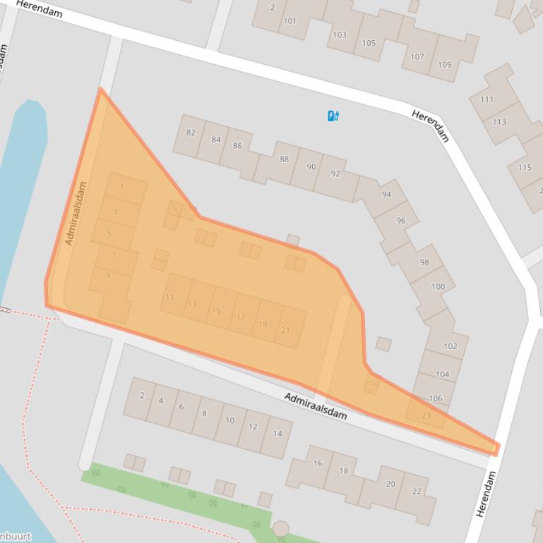 Kaart van postcodegebied 4908AZ.