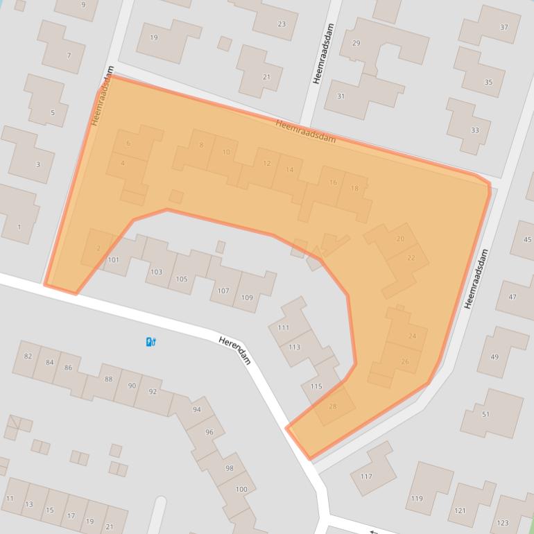 Kaart van postcodegebied 4908BA.