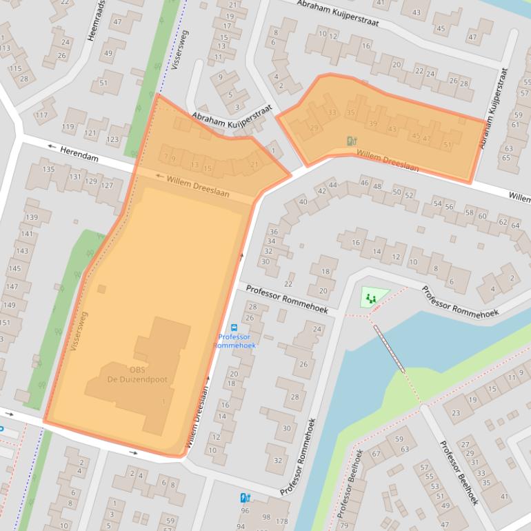 Kaart van postcodegebied 4908CA.